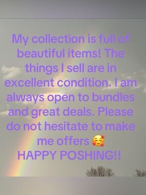Poshing Announcement Graphic - Rainbow Text Image
